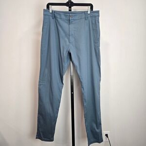 Birddogs Boomstick Chino Pants Mens 34x34 Blue Stretch Tapered Lined Performance